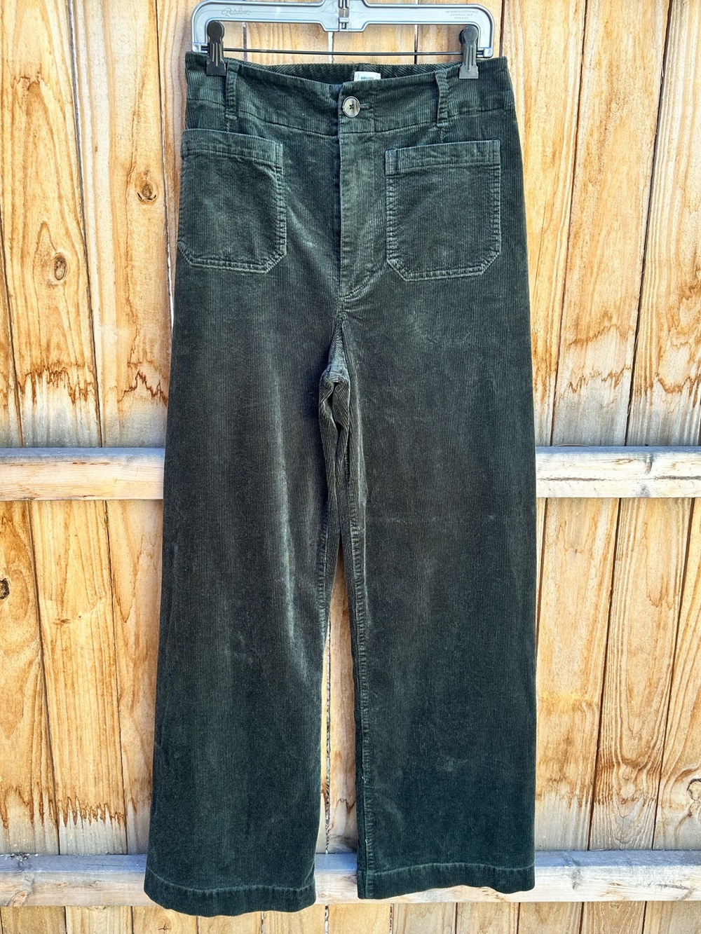 Maeve Colette Full Length corduroy wide leg high rise